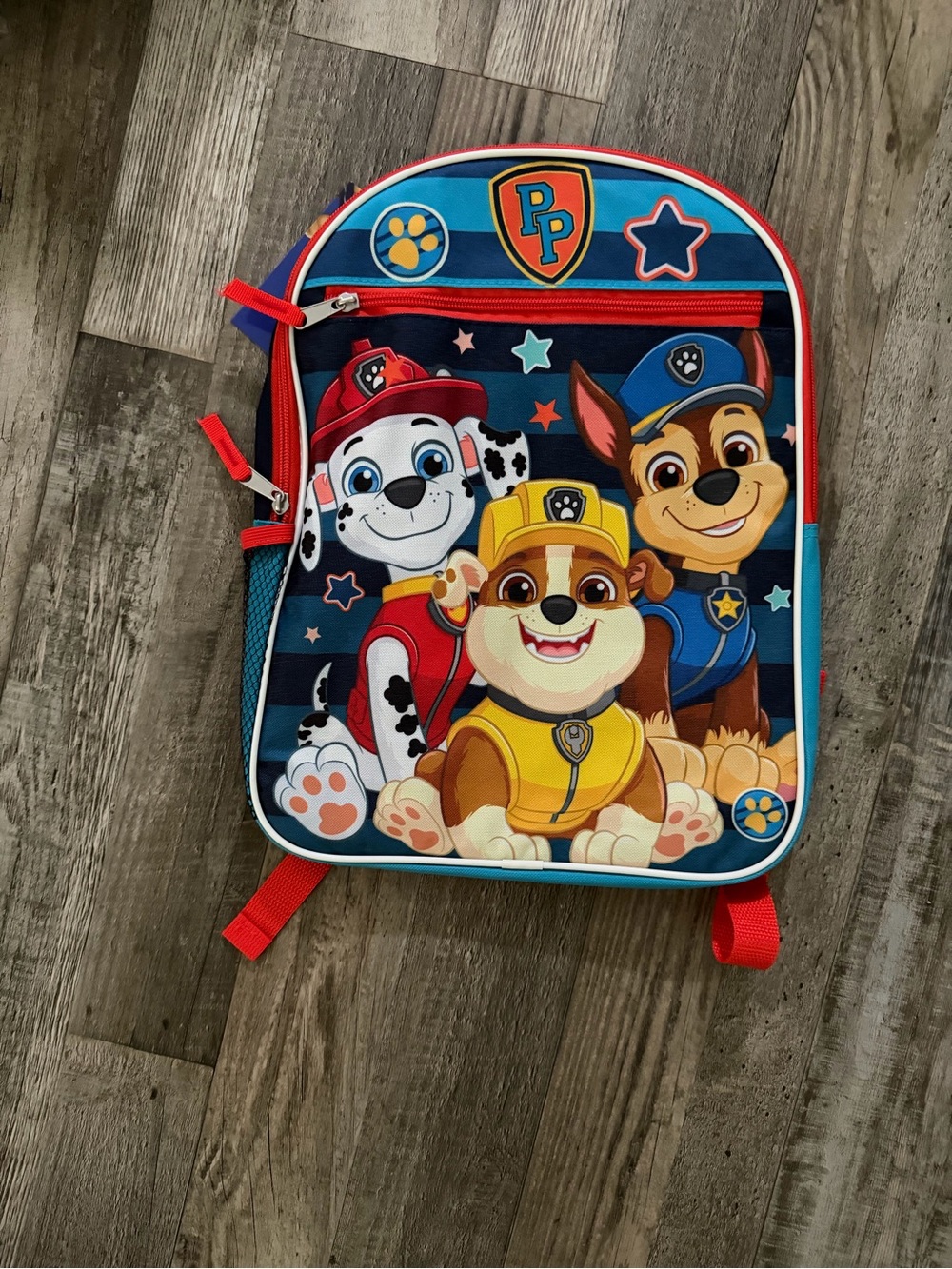 Backpack with Paw Patrol characters